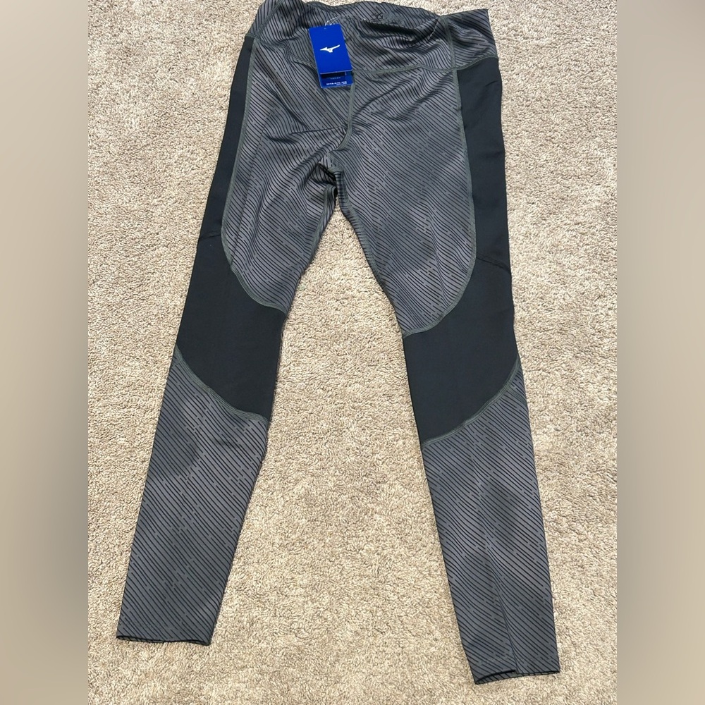 Mizuno April Ross Impulse Black and Gray Performance Leggings